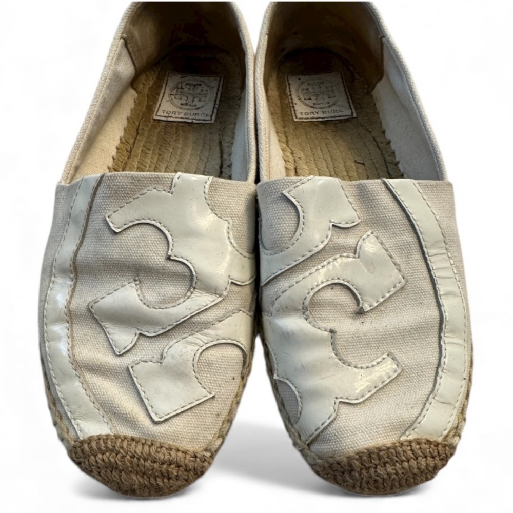 Tory Burch Beige Espadrille Slip-Ons